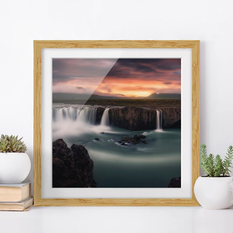 Póster enmarcado - Goafoss Waterfall In Iceland Dimensión LxA: 50cm x 50cm, Marco: Roble
Póster enmarcado - Goafoss Waterfall In Iceland Dimensión LxA: 50cm x 50cm, Marco: Roble