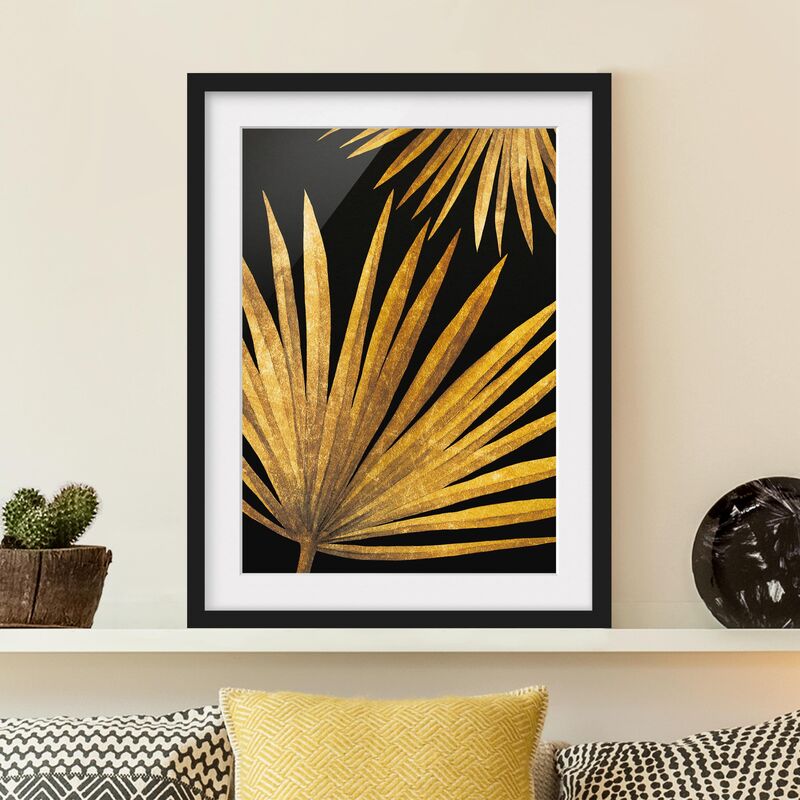 Póster enmarcado - Gold - Palm Leaf On Black Dimensión LxA: 40cm x 30cm, Marco: Negro
Póster enmarcado - Gold - Palm Leaf On Black Dimensión LxA: 40cm x 30cm, Marco: Negro