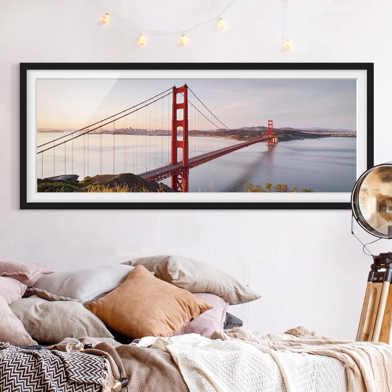 Póster enmarcado - Golden Gate Bridge Di San Francisco Dimensión LxA: 40cm x 100cm, Marco: Negro
Póster enmarcado - Golden Gate Bridge Di San Francisco Dimensión LxA: 40cm x 100cm, Marco: Negro