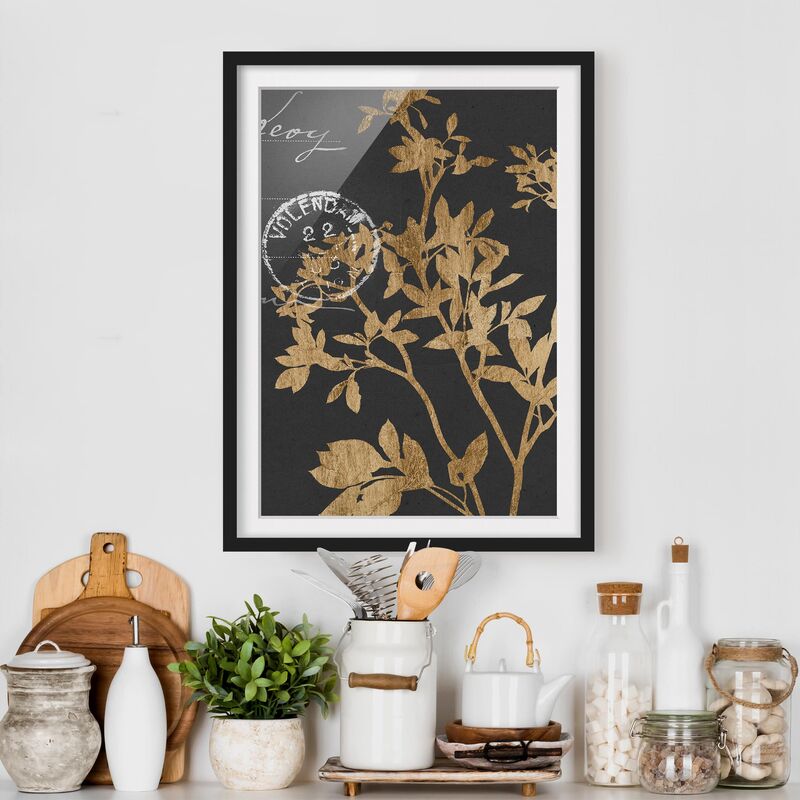 Póster enmarcado - Foglie D'Oro Su Mocha Ii Dimensión LxA: 100cm x 70cm, Marco: Negro
Póster enmarcado - Foglie D'Oro Su Mocha Ii Dimensión LxA: 100cm x 70cm, Marco: Negro