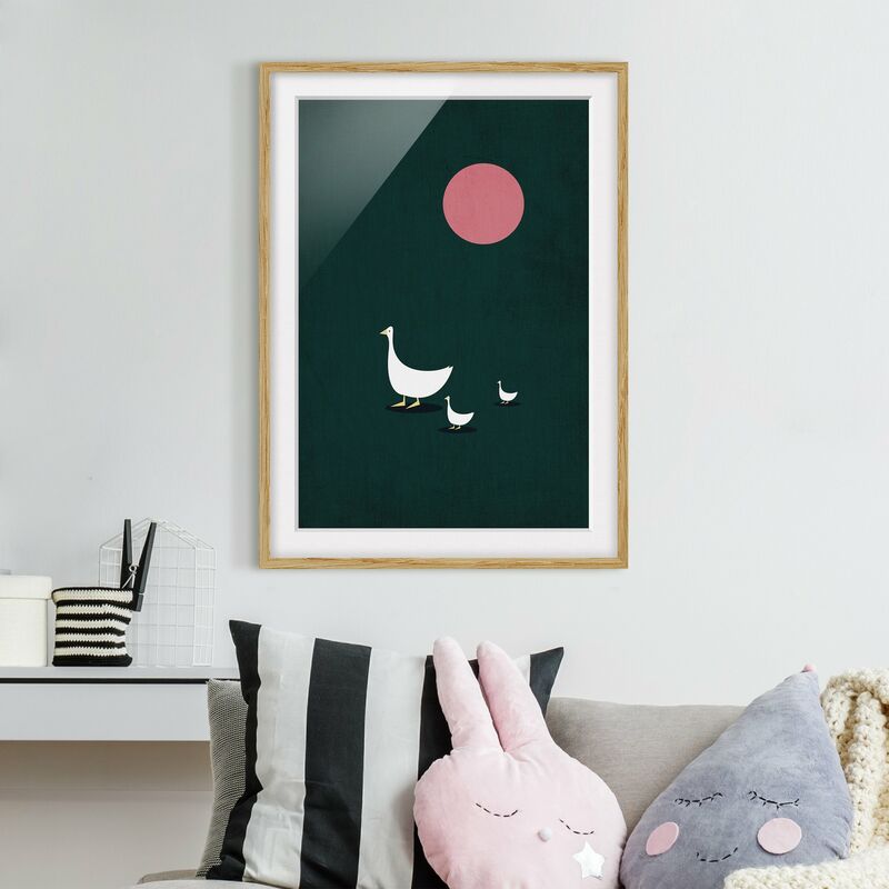 Póster enmarcado - Famiglia di oche a spasso Dimensión LxA: 70cm x 50cm, Marco: Roble
Póster enmarcado - Famiglia di oche a spasso Dimensión LxA: 70cm x 50cm, Marco: Roble