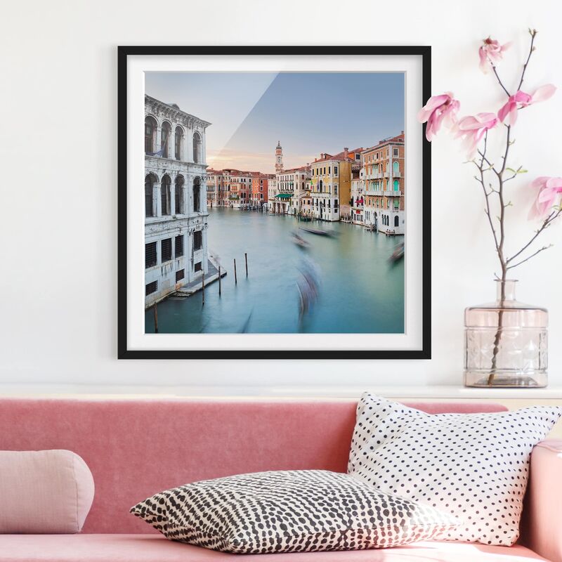Póster enmarcado - Grand Canal View Of The Rialto Bridge Venice Dimensión LxA: 20cm x 20cm, Marco: Negro
Póster enmarcado - Grand Canal View Of The Rialto Bridge Venice Dimensión LxA: 20cm x 20cm, Marco: Negro