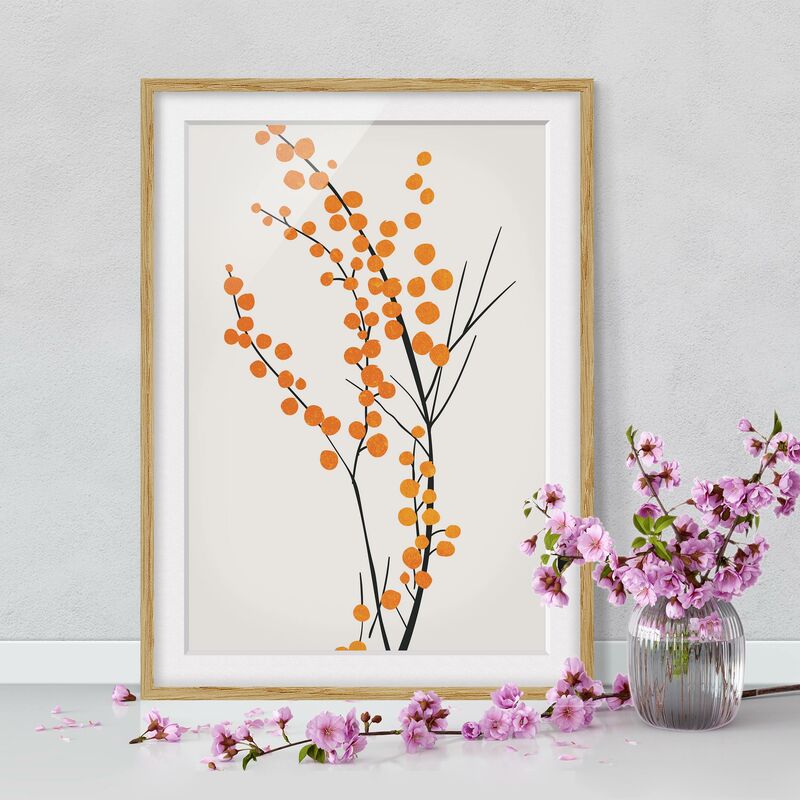 Póster enmarcado - Mondo vegetale grafico - Bacche in arancione Dimensión LxA: 70cm x 50cm, Marco: Roble
Póster enmarcado - Mondo vegetale grafico - Bacche in arancione Dimensión LxA: 70cm x 50cm, Marco: Roble