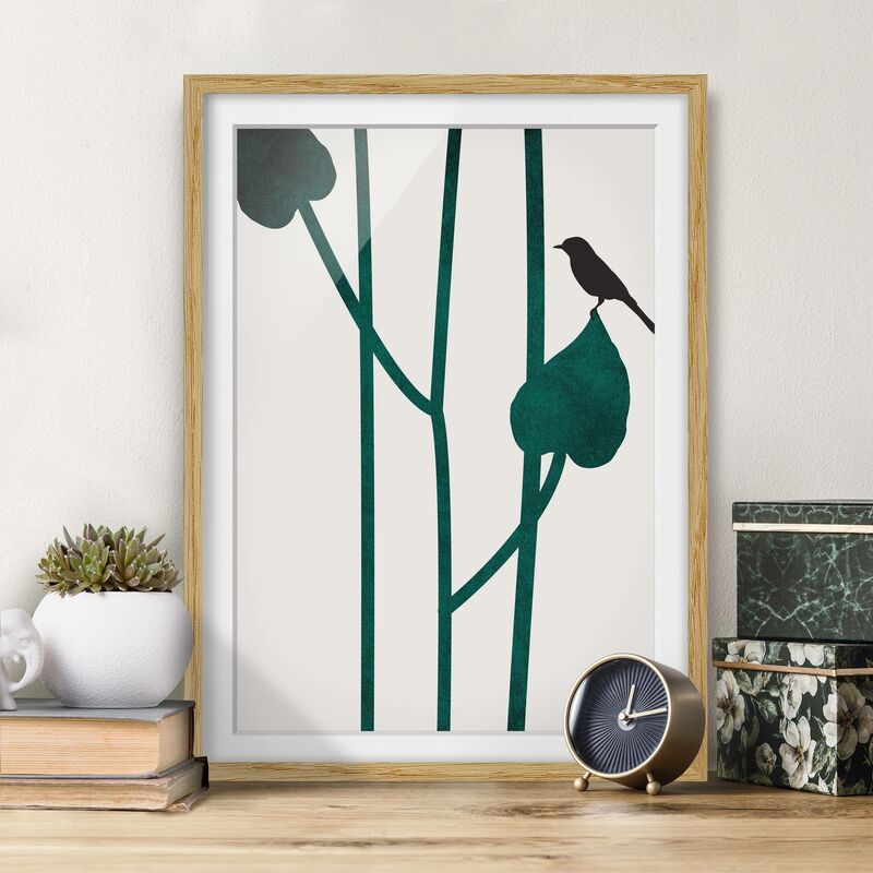 Póster enmarcado - Mondo vegetale grafico - Uccellino su una foglia Dimensión LxA: 24cm x 18cm, Marco: Roble
Póster enmarcado - Mondo vegetale grafico - Uccellino su una foglia Dimensión LxA: 24cm x 18cm, Marco: Roble