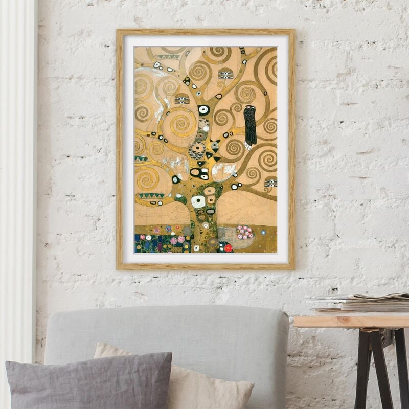 Póster enmarcado - Gustav Klimt - The Tree Of Life Dimensión LxA: 100cm x 70cm, Marco: Roble
Póster enmarcado - Gustav Klimt - The Tree Of Life Dimensión LxA: 100cm x 70cm, Marco: Roble