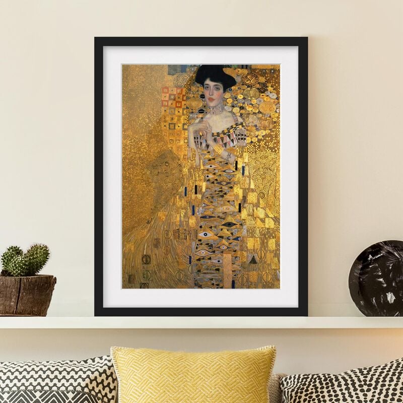 Póster enmarcado - Gustav Klimt - Portrait Of Adele Bloch-Bauer I Dimensión LxA: 24cm x 18cm, Marco: Negro
Póster enmarcado - Gustav Klimt - Portrait Of Adele Bloch-Bauer I Dimensión LxA: 24cm x 18cm, Marco: Negro