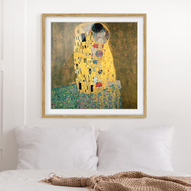 Póster enmarcado - Gustav Klimt - The Kiss Dimensión LxA: 20cm x 20cm, Marco: Roble
Póster enmarcado - Gustav Klimt - The Kiss Dimensión LxA: 20cm x 20cm, Marco: Roble