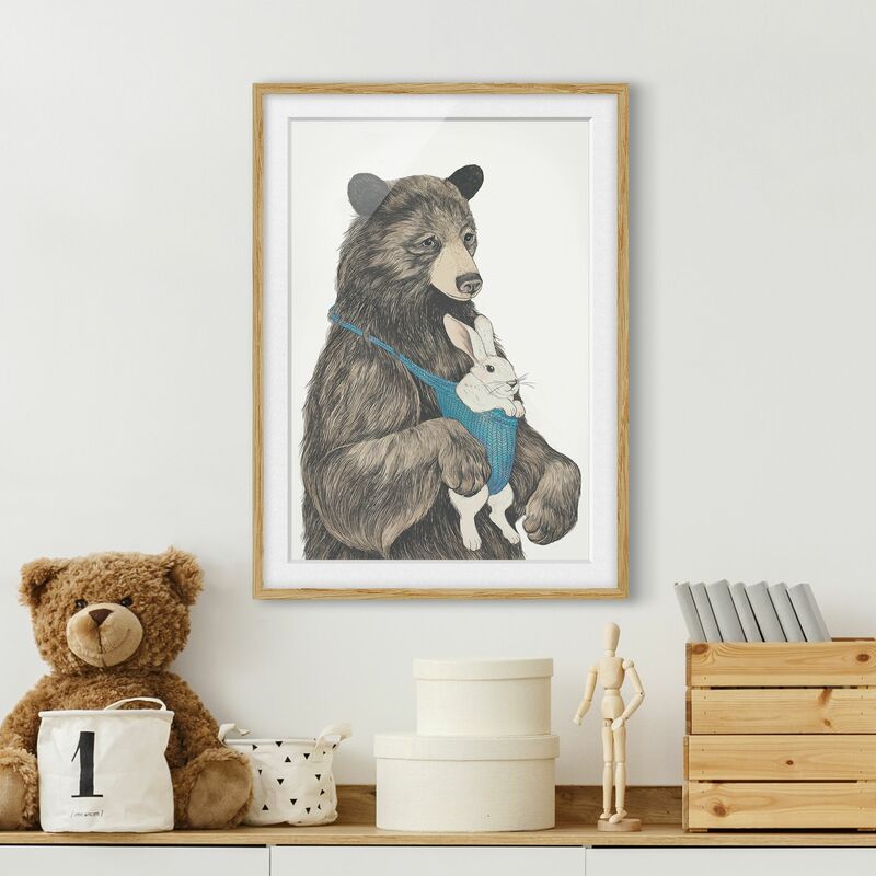 Póster enmarcado - Illustrazione Orso E Baby Bunny Dimensión LxA: 70cm x 50cm, Marco: Roble
Póster enmarcado - Illustrazione Orso E Baby Bunny Dimensión LxA: 70cm x 50cm, Marco: Roble