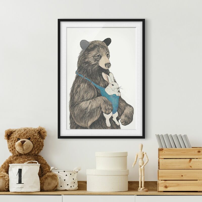 Póster enmarcado - Illustrazione Orso E Baby Bunny Dimensión LxA: 24cm x 18cm, Marco: Negro
Póster enmarcado - Illustrazione Orso E Baby Bunny Dimensión LxA: 24cm x 18cm, Marco: Negro