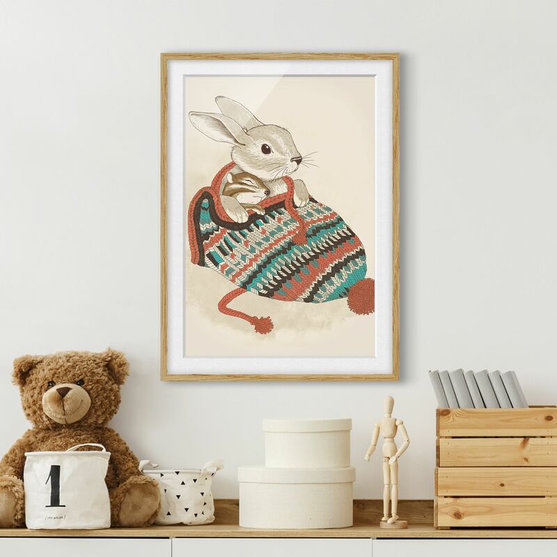 Póster enmarcado - Illustrazione Cuddly Coniglio In Cappello Dimensión LxA: 100cm x 70cm, Marco: Roble
Póster enmarcado - Illustrazione Cuddly Coniglio In Cappello Dimensión LxA: 100cm x 70cm, Marco: Roble