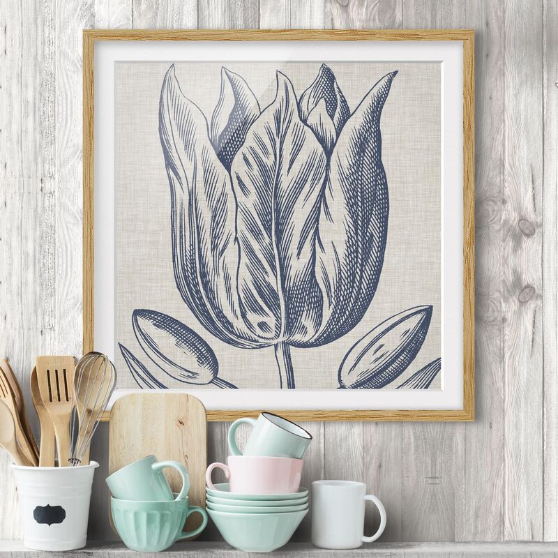 Póster enmarcado - Indigo Blossom On Linen II Dimensión LxA: 70cm x 70cm, Marco: Roble
Póster enmarcado - Indigo Blossom On Linen II Dimensión LxA: 70cm x 70cm, Marco: Roble