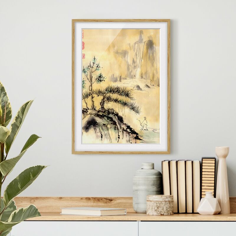 Póster enmarcado - Giapponesi Acquerello cedri e Monti Dimensión LxA: 100cm x 70cm, Marco: Roble
Póster enmarcado - Giapponesi Acquerello cedri e Monti Dimensión LxA: 100cm x 70cm, Marco: Roble
