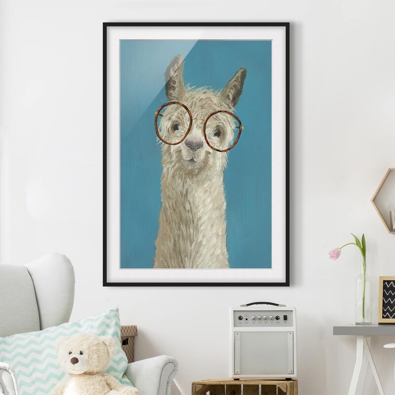 Póster enmarcado - Lama Con Gli Occhiali I Dimensión LxA: 40cm x 30cm, Marco: Negro
Póster enmarcado - Lama Con Gli Occhiali I Dimensión LxA: 40cm x 30cm, Marco: Negro