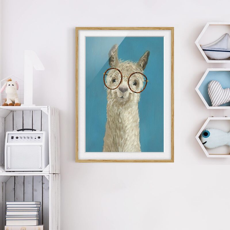 Póster enmarcado - Lama Con Gli Occhiali I Dimensión LxA: 70cm x 50cm, Marco: Roble
Póster enmarcado - Lama Con Gli Occhiali I Dimensión LxA: 70cm x 50cm, Marco: Roble