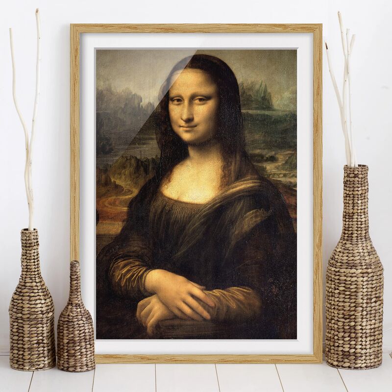 Póster enmarcado - Leonardo Da Vinci - Mona Lisa Dimensión LxA: 55cm x 40cm, Marco: Roble
Póster enmarcado - Leonardo Da Vinci - Mona Lisa Dimensión LxA: 55cm x 40cm, Marco: Roble