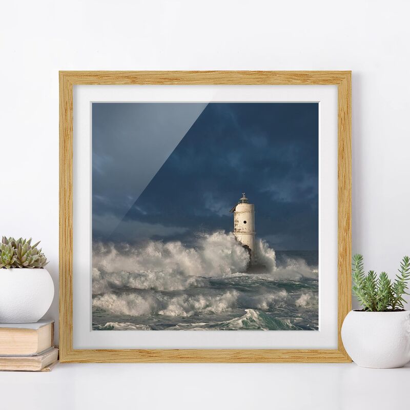 Póster enmarcado - Lighthouse In Sardinia Dimensión LxA: 70cm x 70cm, Marco: Roble
Póster enmarcado - Lighthouse In Sardinia Dimensión LxA: 70cm x 70cm, Marco: Roble