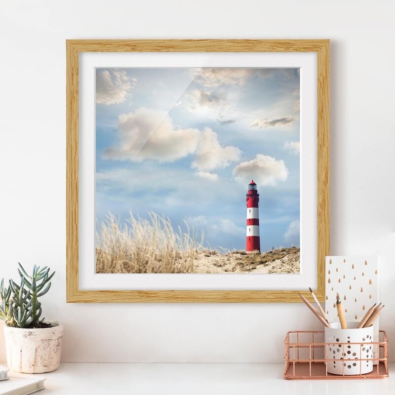 Póster enmarcado - Lighthouse In The Dunes Dimensión LxA: 50cm x 50cm, Marco: Roble
Póster enmarcado - Lighthouse In The Dunes Dimensión LxA: 50cm x 50cm, Marco: Roble