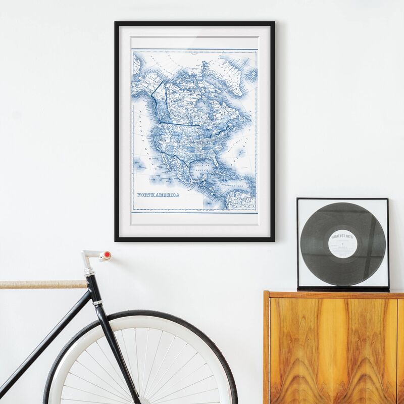 Póster enmarcado - Mappa In Toni Di Blu - America Del Nord Dimensión LxA: 40cm x 30cm, Marco: Negro
Póster enmarcado - Mappa In Toni Di Blu - America Del Nord Dimensión LxA: 40cm x 30cm, Marco: Negro