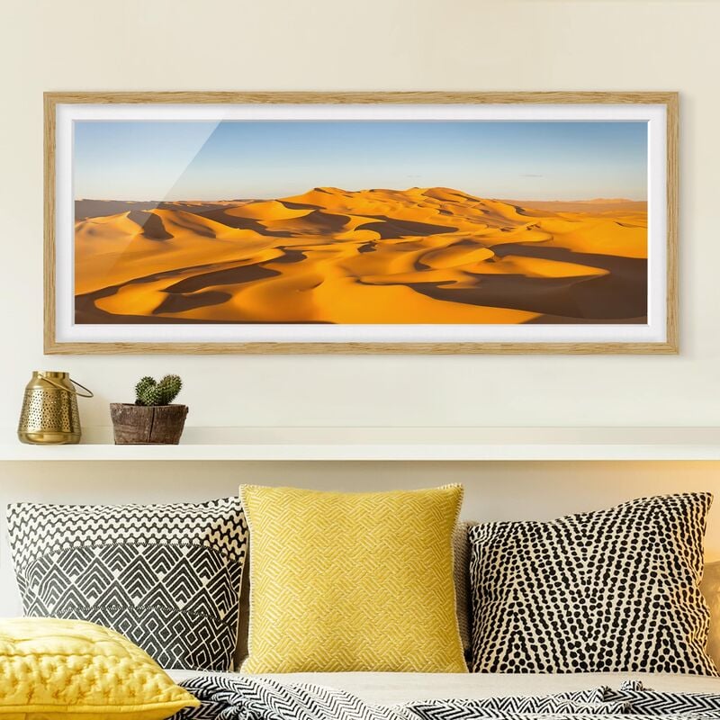 Póster enmarcado - Deserto Murzuq In Libia Dimensión LxA: 50cm x 130cm, Marco: Roble
Póster enmarcado - Deserto Murzuq In Libia Dimensión LxA: 50cm x 130cm, Marco: Roble