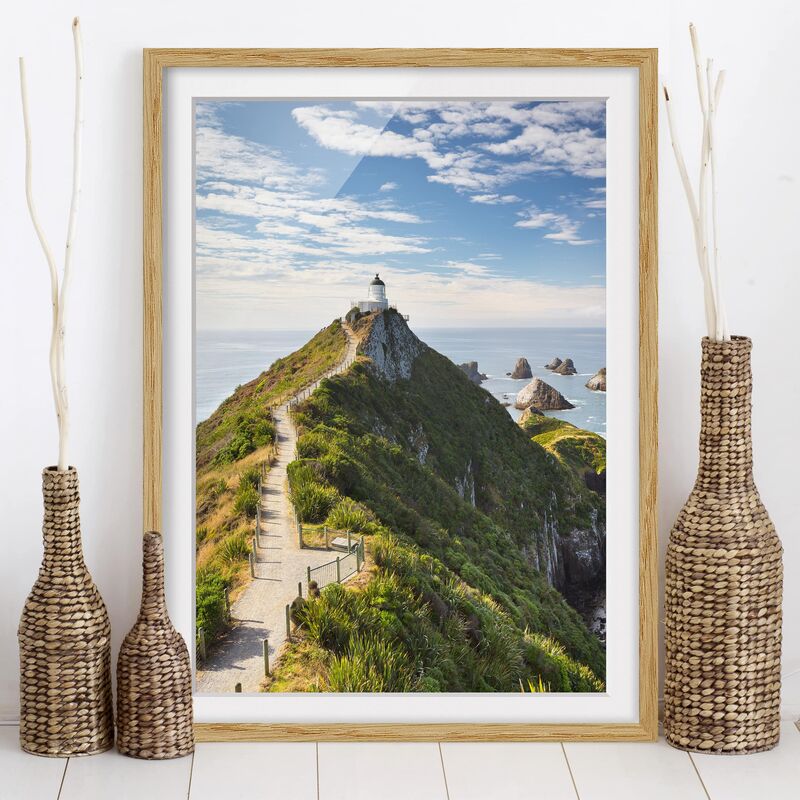 Póster enmarcado - Nugget Point Lighthouse And Sea Zealand Dimensión LxA: 55cm x 40cm, Marco: Roble
Póster enmarcado - Nugget Point Lighthouse And Sea Zealand Dimensión LxA: 55cm x 40cm, Marco: Roble