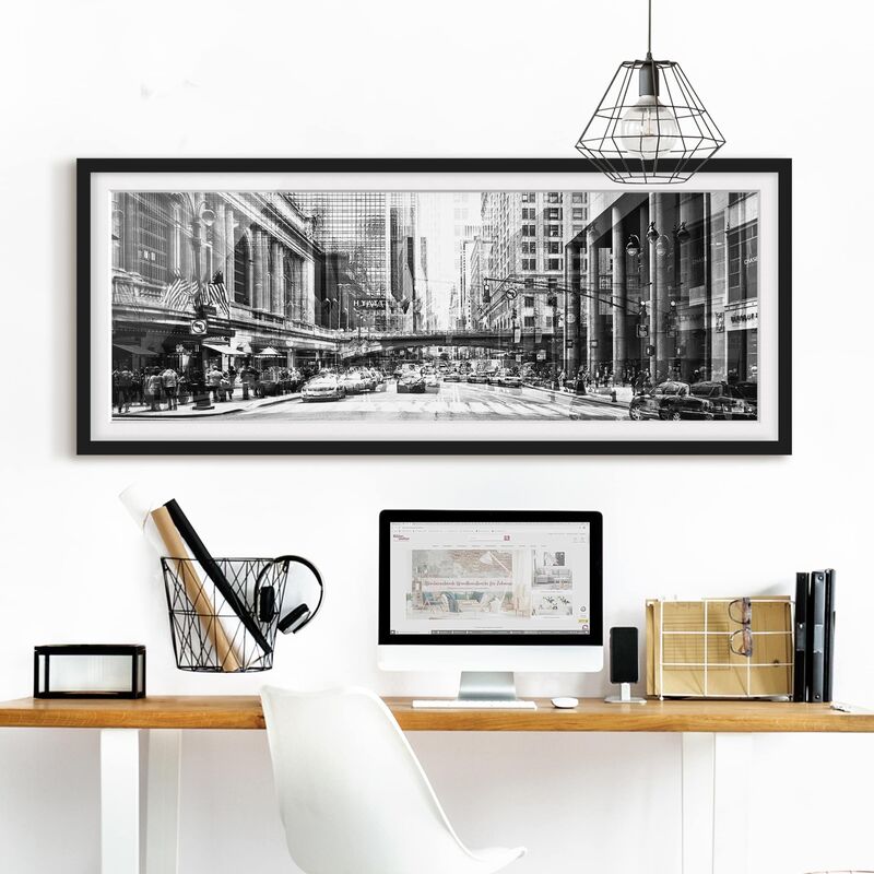 Póster enmarcado - Nyc Urbano In Bianco E Nero Dimensión LxA: 30cm x 75cm, Marco: Negro
Póster enmarcado - Nyc Urbano In Bianco E Nero Dimensión LxA: 30cm x 75cm, Marco: Negro