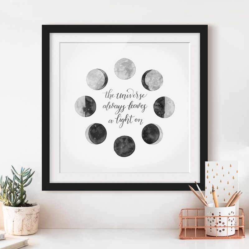Póster enmarcado - Ode To The Moon - Universe Dimensión LxA: 20cm x 20cm, Marco: Negro
Póster enmarcado - Ode To The Moon - Universe Dimensión LxA: 20cm x 20cm, Marco: Negro