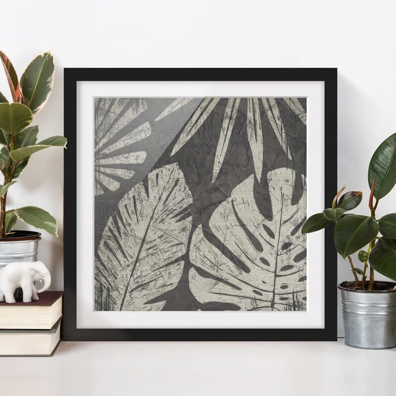 Póster enmarcado - Palm Leaves In Front Of Dark Gray Dimensión LxA: 20cm x 20cm, Marco: Negro
Póster enmarcado - Palm Leaves In Front Of Dark Gray Dimensión LxA: 20cm x 20cm, Marco: Negro
