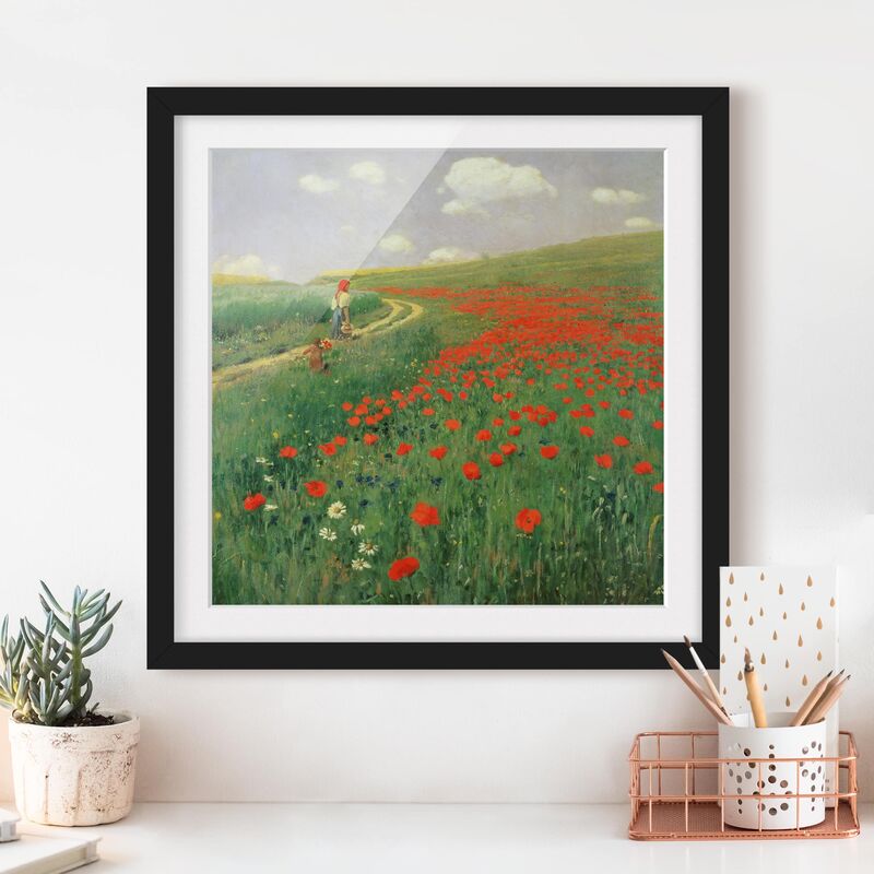 Póster enmarcado - Pál Szinyei-Merse - Paesaggio estivo con una fioritura di papavero Dimensión LxA: 50cm x 50cm, Marco: Negro
Póster enmarcado - Pál Szinyei-Merse - Paesaggio estivo con una fioritura di papavero Dimensión LxA: 50cm x 50cm, Marco: Negro