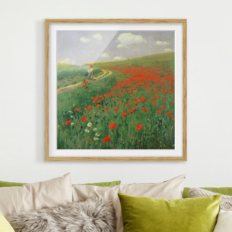 Póster enmarcado - Pál Szinyei-Merse - Paesaggio estivo con una fioritura di papavero Dimensión LxA: 20cm x 20cm, Marco: Roble
Póster enmarcado - Pál Szinyei-Merse - Paesaggio estivo con una fioritura di papavero Dimensión LxA: 20cm x 20cm, Marco: Roble