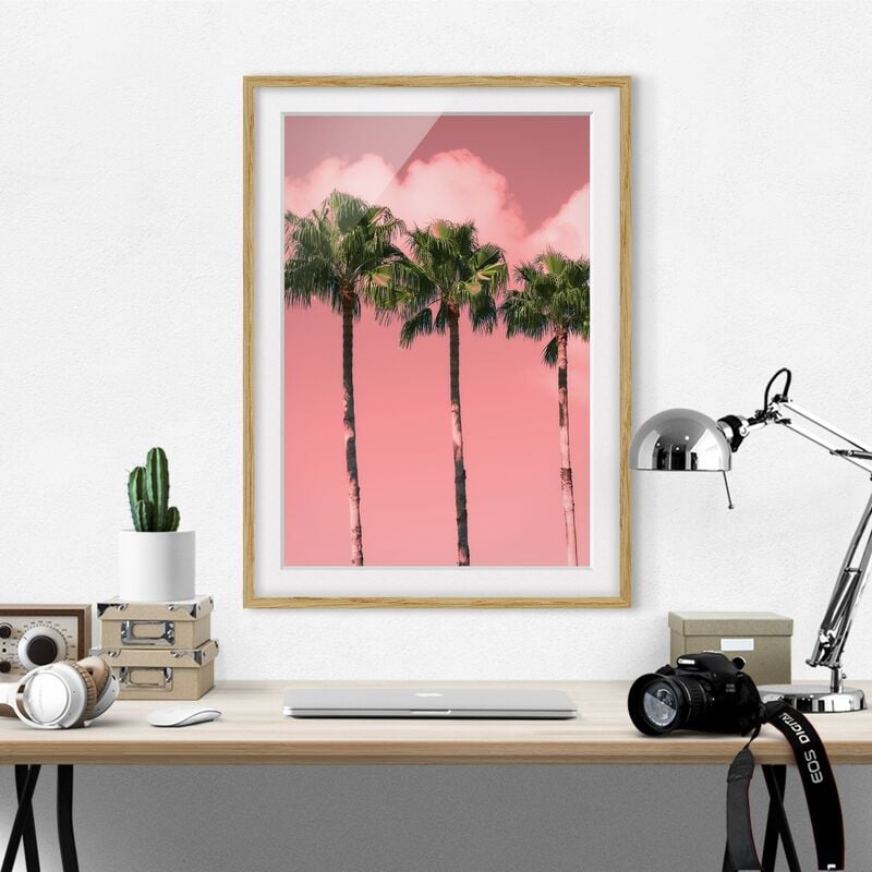 Póster enmarcado - Palme di fronte a cielo Rosa Dimensión LxA: 55cm x 40cm, Marco: Roble
Póster enmarcado - Palme di fronte a cielo Rosa Dimensión LxA: 55cm x 40cm, Marco: Roble