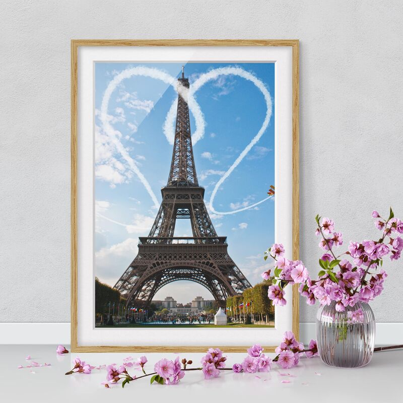 Póster enmarcado - Paris - City Of Love Dimensión LxA: 100cm x 70cm, Marco: Roble
Póster enmarcado - Paris - City Of Love Dimensión LxA: 100cm x 70cm, Marco: Roble
