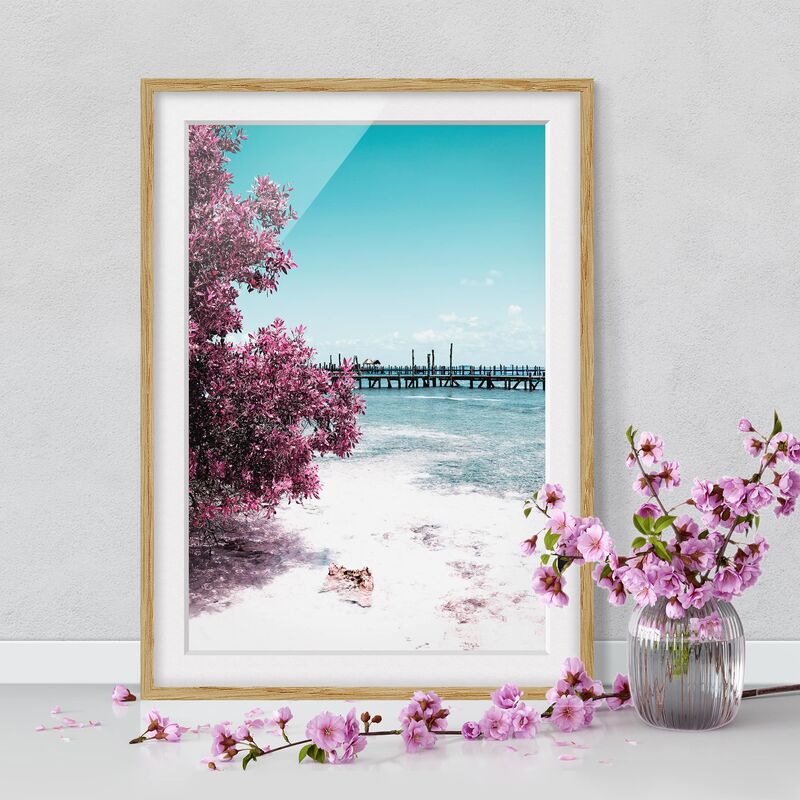 Póster enmarcado - Paradise Beach Isla Mujeres Dimensión LxA: 55cm x 40cm, Marco: Roble
Póster enmarcado - Paradise Beach Isla Mujeres Dimensión LxA: 55cm x 40cm, Marco: Roble
