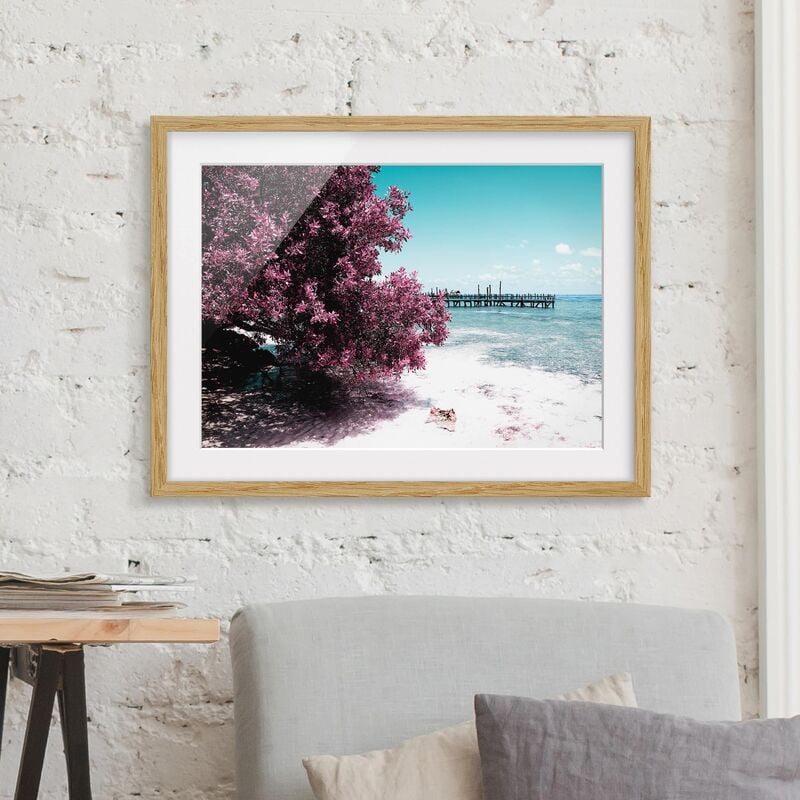 Póster enmarcado - Paradise Beach Isla Mujeres Dimensión LxA: 40cm x 55cm, Marco: Roble
Póster enmarcado - Paradise Beach Isla Mujeres Dimensión LxA: 40cm x 55cm, Marco: Roble