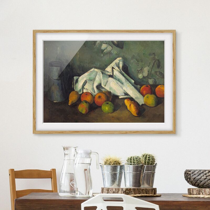 Póster enmarcado - Paul Cézanne - Milk Can And Apples Dimensión LxA: 30cm x 40cm, Marco: Roble
Póster enmarcado - Paul Cézanne - Milk Can And Apples Dimensión LxA: 30cm x 40cm, Marco: Roble