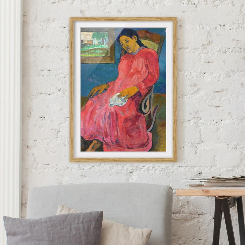 Póster enmarcado - Paul Gauguin - Faaturuma (Melancholic) Dimensión LxA: 24cm x 18cm, Marco: Roble
Póster enmarcado - Paul Gauguin - Faaturuma (Melancholic) Dimensión LxA: 24cm x 18cm, Marco: Roble