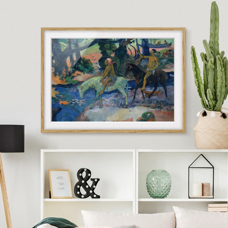 Póster enmarcado - Paul Gauguin - The Escape Dimensión LxA: 50cm x 70cm, Marco: Roble
Póster enmarcado - Paul Gauguin - The Escape Dimensión LxA: 50cm x 70cm, Marco: Roble