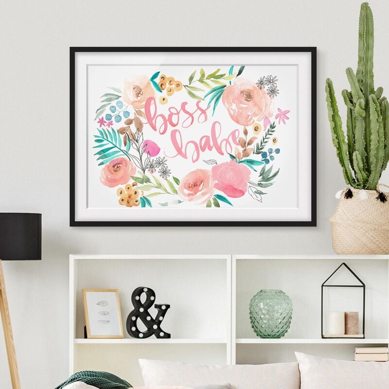 Póster enmarcado - Pink Flowers - Boss Babe Dimensión LxA: 30cm x 40cm, Marco: Negro
Póster enmarcado - Pink Flowers - Boss Babe Dimensión LxA: 30cm x 40cm, Marco: Negro