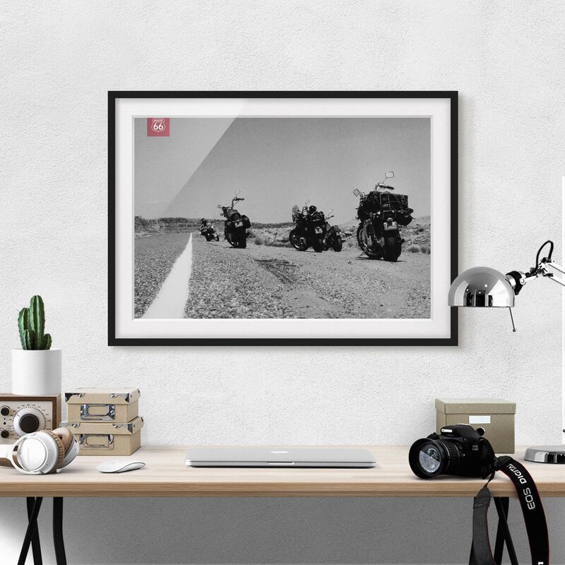 Póster enmarcado - Route 66 - Incontro Moto Dimensión LxA: 70cm x 100cm, Marco: Negro
Póster enmarcado - Route 66 - Incontro Moto Dimensión LxA: 70cm x 100cm, Marco: Negro