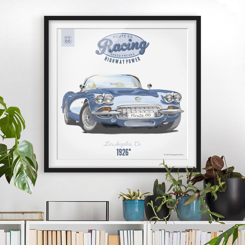 Póster enmarcado - Route 66 - Racing Dimensión LxA: 70cm x 70cm, Marco: Negro
Póster enmarcado - Route 66 - Racing Dimensión LxA: 70cm x 70cm, Marco: Negro