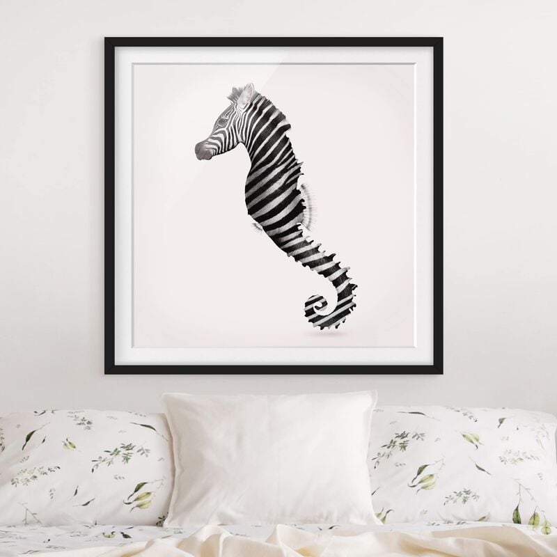 Póster enmarcado - Seahorse Con Zebra Stripes Dimensión LxA: 50cm x 50cm, Marco: Negro
Póster enmarcado - Seahorse Con Zebra Stripes Dimensión LxA: 50cm x 50cm, Marco: Negro