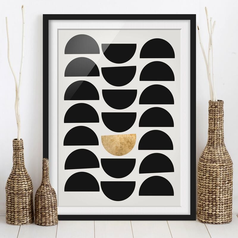 Póster enmarcado - Semicerchio geometrico II Dimensión LxA: 70cm x 50cm, Marco: Negro
Póster enmarcado - Semicerchio geometrico II Dimensión LxA: 70cm x 50cm, Marco: Negro