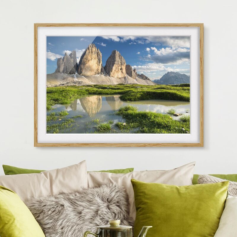 Póster enmarcado - South Tyrolean Battlements And Water Reflection Dimensión LxA: 30cm x 40cm, Marco: Roble
Póster enmarcado - South Tyrolean Battlements And Water Reflection Dimensión LxA: 30cm x 40cm, Marco: Roble
