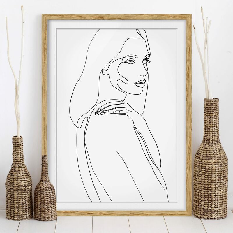 Póster enmarcado - Spalla di Line Art Woman Bianco e nero Dimensión LxA: 70cm x 50cm, Marco: Roble
Póster enmarcado - Spalla di Line Art Woman Bianco e nero Dimensión LxA: 70cm x 50cm, Marco: Roble