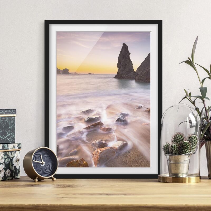 Póster enmarcado - Spanish Beach At Sunrise Dimensión LxA: 100cm x 70cm, Marco: Negro
Póster enmarcado - Spanish Beach At Sunrise Dimensión LxA: 100cm x 70cm, Marco: Negro