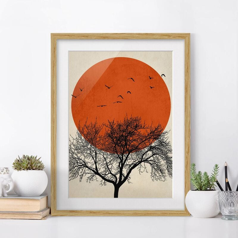 Póster enmarcado - Stormo di uccelli su sole rosso II Dimensión LxA: 40cm x 30cm, Marco: Roble
Póster enmarcado - Stormo di uccelli su sole rosso II Dimensión LxA: 40cm x 30cm, Marco: Roble