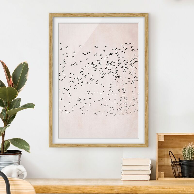 Póster enmarcado - Stormo di uccelli al tramonto Dimensión LxA: 55cm x 40cm, Marco: Roble
Póster enmarcado - Stormo di uccelli al tramonto Dimensión LxA: 55cm x 40cm, Marco: Roble