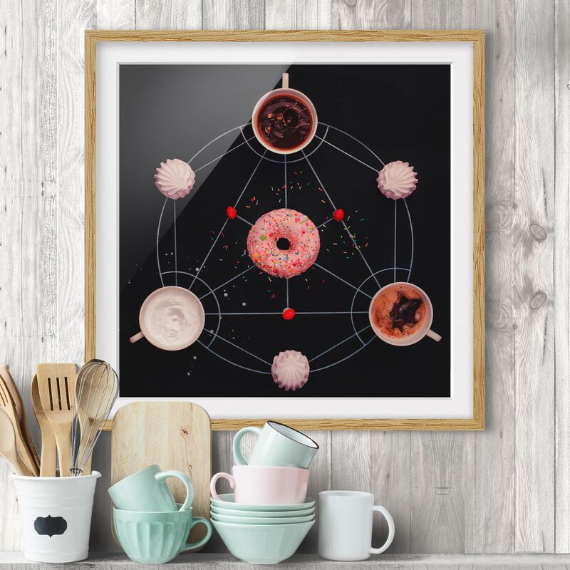 Póster enmarcado - Sweet Alchemy Of Cooking Dimensión LxA: 70cm x 70cm, Marco: Roble
Póster enmarcado - Sweet Alchemy Of Cooking Dimensión LxA: 70cm x 70cm, Marco: Roble
