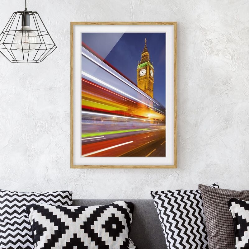 Póster enmarcado - Traffic In London On Big Ben At Night Dimensión LxA: 40cm x 30cm, Marco: Roble
Póster enmarcado - Traffic In London On Big Ben At Night Dimensión LxA: 40cm x 30cm, Marco: Roble