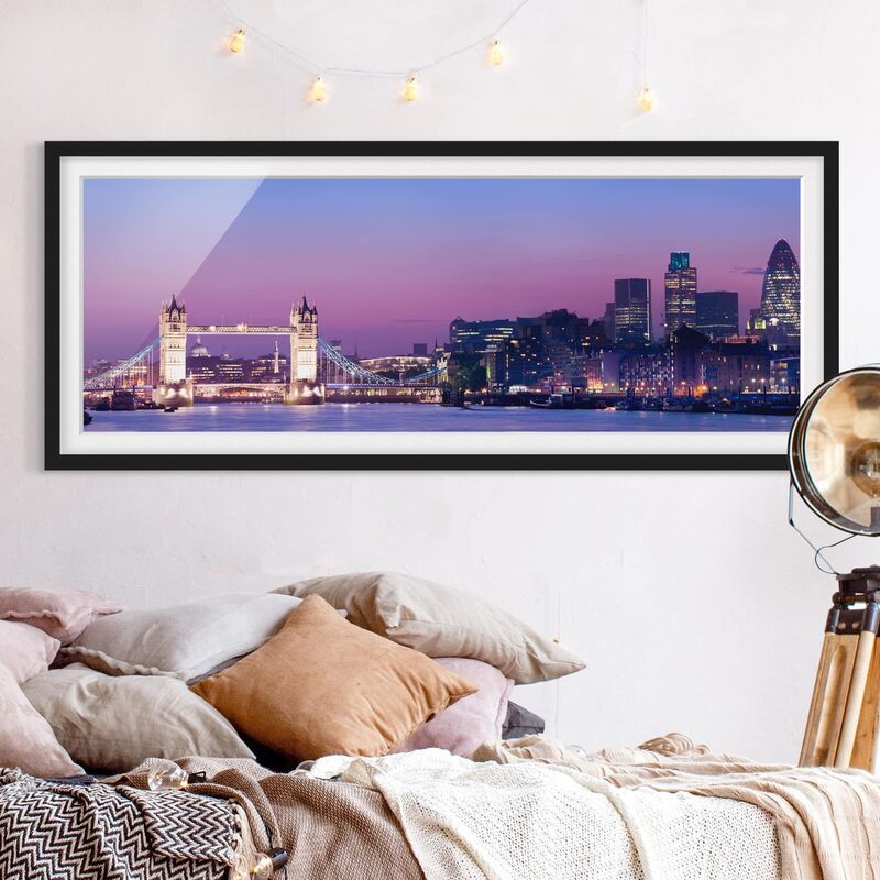 Póster enmarcado - Tower Bridge Di Londra Di Notte Dimensión LxA: 20cm x 50cm, Marco: Negro
Póster enmarcado - Tower Bridge Di Londra Di Notte Dimensión LxA: 20cm x 50cm, Marco: Negro