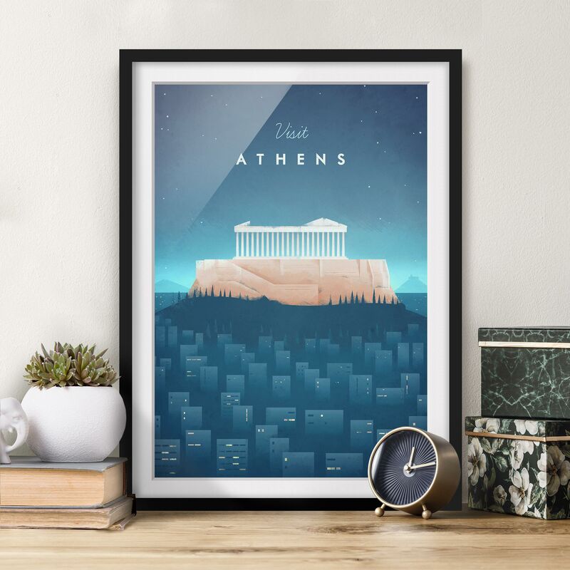 Póster enmarcado - Poster di viaggio - Atene Dimensión LxA: 24cm x 18cm, Marco: Negro
Póster enmarcado - Poster di viaggio - Atene Dimensión LxA: 24cm x 18cm, Marco: Negro
